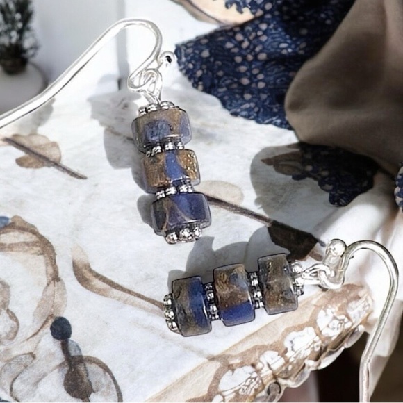 5 For $25💫Jasper Stone Heishi Dangles Earrings - Picture 1 of 6